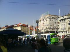 Jelačić square in downtown Zagreb