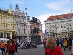 Ban Jelacic Square in Zagreb, Croatia