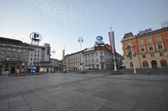 Ban Jelačić Square in Zagreb, Croatia