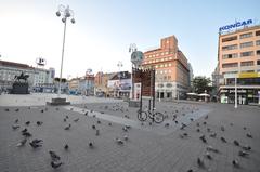 Ban Jelačić Square in Zagreb, Croatia