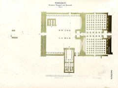 historical lithograph from the Lepsius expedition to Egypt and Ethiopia