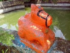 Nandi statue at Arnala Fort