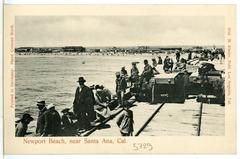 historical view of Newport Beach near Santa Ana in 1905