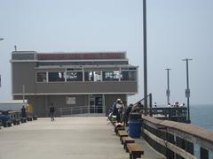 Newport Beach restaurant on pier over ocean