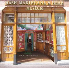 Hash Marihuana & Hemp Museum exterior in Amsterdam