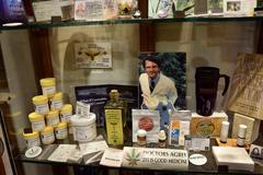 Marihuana exhibits at the Hash, Marihuana and Hemp Museum in Amsterdam