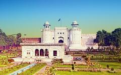 entrance view of a historic fort