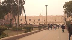 Badshahi Mosque view from tomb in Pakistan