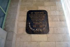 Commemorative plaque Carcamo of Dolores