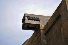 Gargoyle shaped like a serpent at Carcamo of Dolores in Mexico City