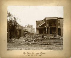 1896 Tornado damage to Park Avenue residence