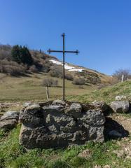 ancient cross at Montségur in France