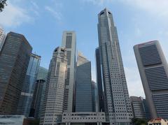 Buildings in Downtown Core along the Singapore River