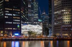 Downtown Core in Singapore across the Singapore River at night