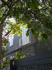 Hispanoamérica neighborhood in Madrid, Spain with buildings and street view