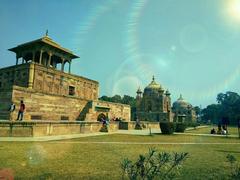 Khusro Bagh garden with Mughal mausoleums in Prayagraj, India