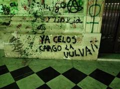 graffiti on the Monumental Clock in Pachuca