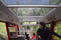 Harderbahn train from Interlaken to Harder Kulm