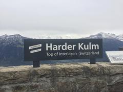 Harder Kulm overlooking Interlaken with the Swiss Alps in the background