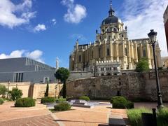 Rear facade of the Almudena Cathedral in Madrid