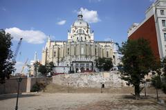 Rear facade of the Cathedral of Our Lady of La Almudena, Madrid