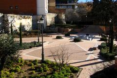 Medieval walls in Parque del Emir Mohamed I, Madrid