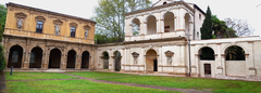 Loggia e odeo cornaro left-angle wide panoramic view