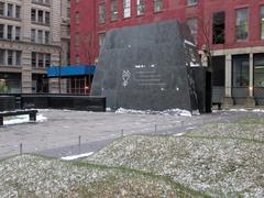 African Burial Ground National Monument in winter