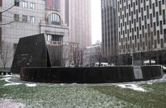 African Burial Ground National Monument in winter