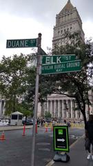 African Burial Ground Way street sign