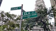 African Burial Ground Way street sign