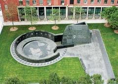 Aerial view of African Burial Ground National Monument in NYC