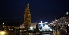 Gerardmer Christmas Market 2021 in daylight