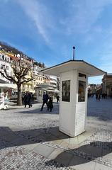 Meteorological pillar on Mlýnské nábřeží in Karlovy Vary