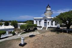 Cihou Lighthouse with clear blue sky