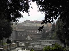 San Clemente complex from Colle Oppio in Rome