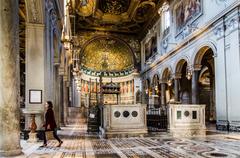 Interior of the Basilica of San Clemente in Rome