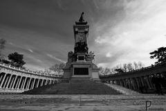 Monument to Alfonso XII in Retiro Park, Madrid