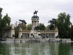 Monument to Alfonso XII in Jardines del Buen Retiro, Madrid, Spain