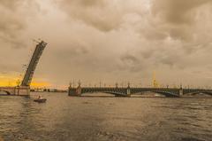 Troitsky Bridge in Saint Petersburg