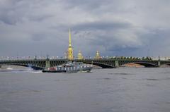 Raid minesweeper RT-57 on the Neva River during Navy Day 2020 in Saint Petersburg