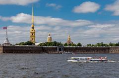 Neva River and Peter and Paul Fortress in Saint Petersburg