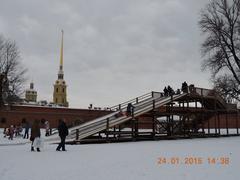 Peter and Paul Fortress with Neva River in Saint Petersburg