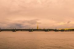 Trinity Bridge in Saint Petersburg