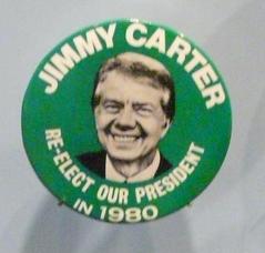 Jimmy Carter 1980 presidential campaign button