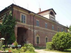 Villa Reale Mulini Asciutti rear view in Monza Park