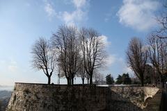 Bergamo cityscape in December 2010