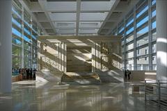 Ara Pacis Museum building in Rome designed by Richard Meier