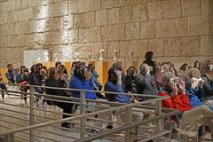 Group of visitors with virtual and augmented reality headsets at the Ara Pacis Museum