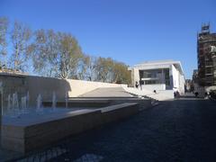 Ara Pacis monument in Rome with detailed carvings